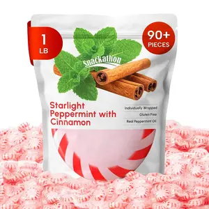 Snackathon Starlight Peppermint Cinnamon Candy, Individually Wrapped