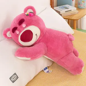 25/40cm Strawberry Scented Pink Bear Plush Pillow | Super Soft Stuffed Toy | Cozy Sofa Cushion, Cute Room Decor, Birthday Gift for Girls