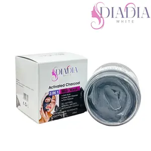 Activated Charcoal Mud Mask Anti Acne ,Deep Skin Cleanser, Pore Reducer 200ml