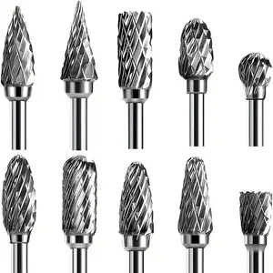 10PCS 1/8" Shank Twist Drill Bit Set for Wood, Metal & Plastic – High-Speed Steel Double-Cut Bits for Precision Drilling & Engraving