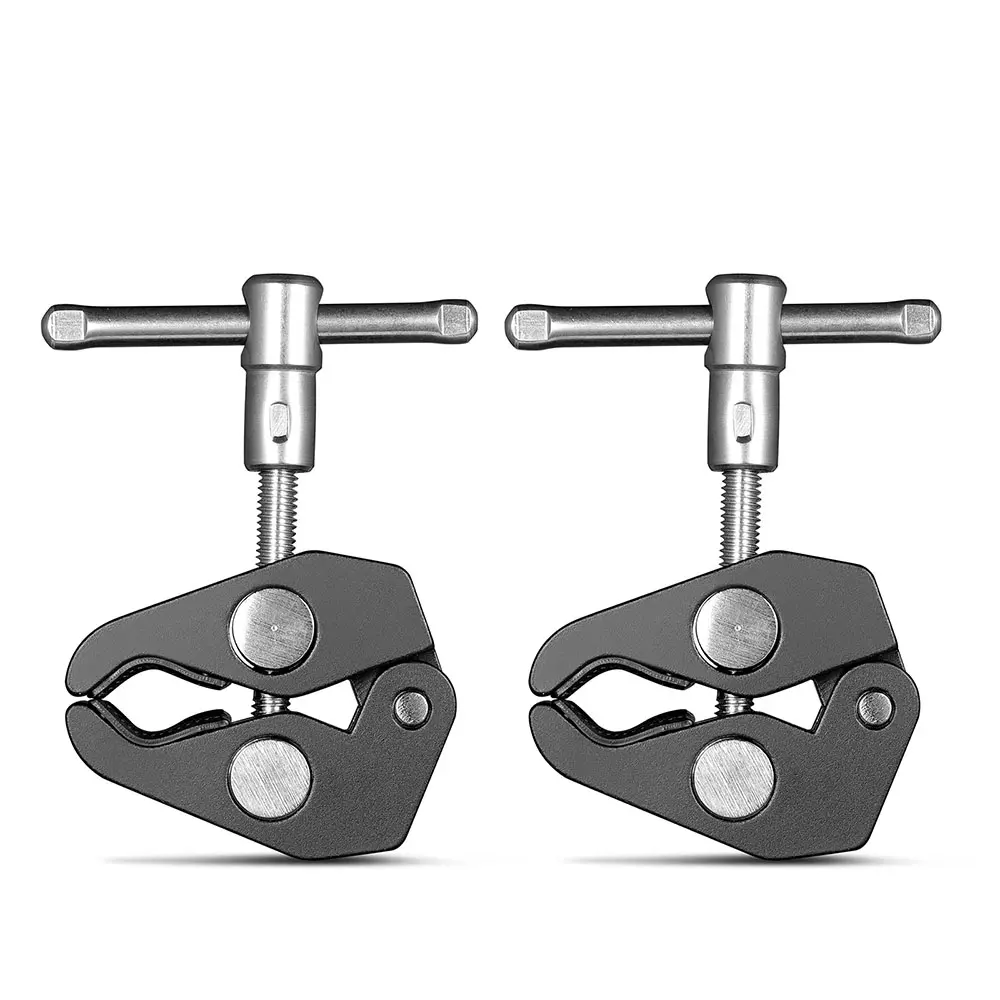 SmallRig 2pcs Stainless Steel Super Clamp Magic Arm Mounting Accessories for Tripod, Digital Camera, Monitor & 15-44mm Rods (for Content Creators), Contentcreator