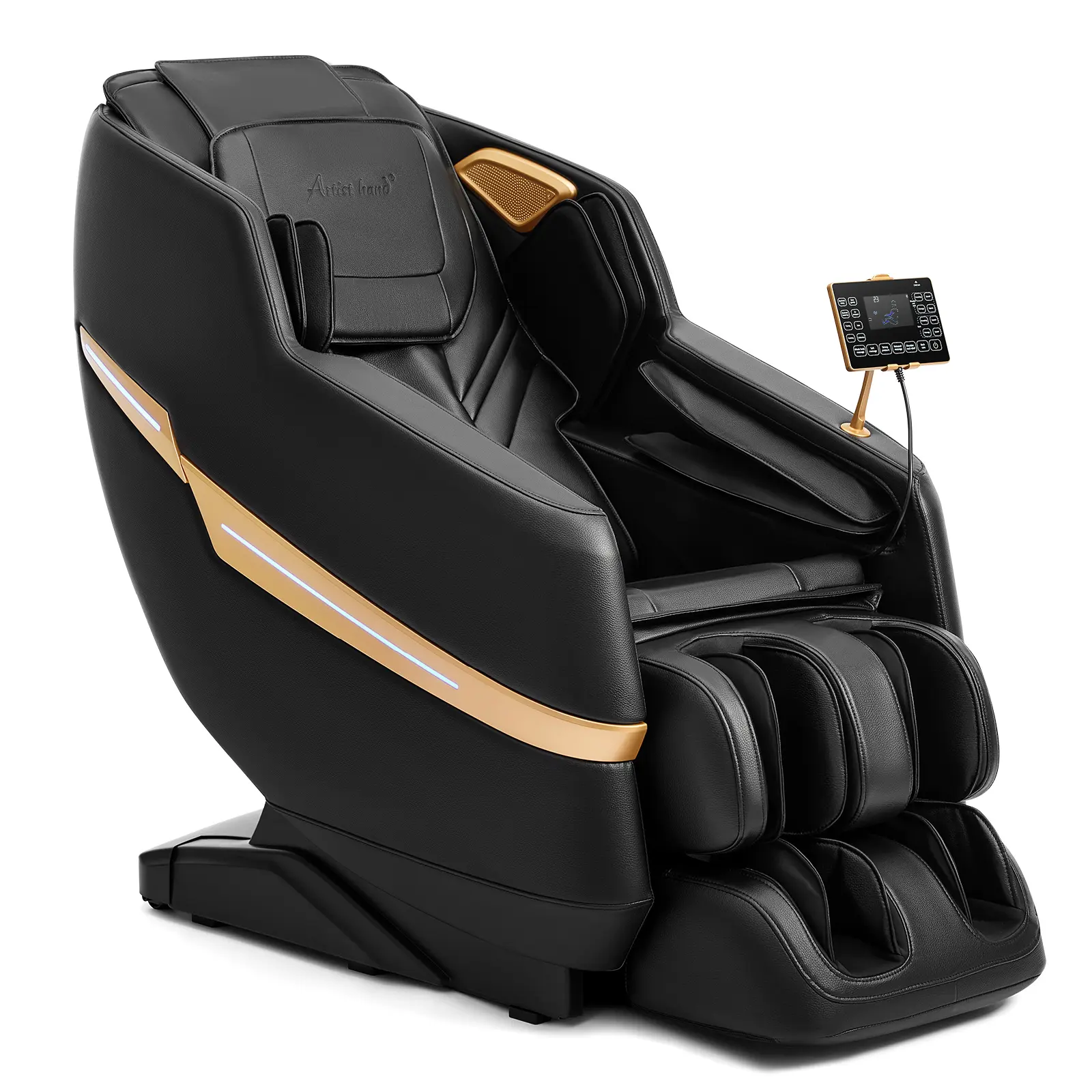 Massage Chair Full Body 2026 Zero Gravity Recliner with 8 Fix Rollers 6 Modes Bluetooth Speakers Waist Heating Foot Roller Full Body Airbags for Relaxation