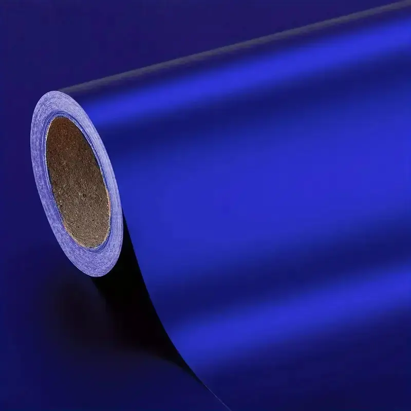 High Quality Matte Satin Metallic Chrome Blue Vinyl Wrap Satin Metallic Car Wrapping Sticker Film Bubble Free Auto Internal External Decal Car Decals Car Stickers Decal for Cars
