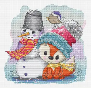 The fox & Friends B1200l Counted Cross-Stitch Kit