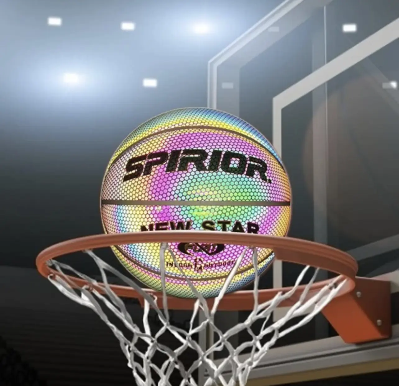 Glow in the dark basketball