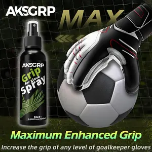 1pc Goalkeeper Glove Grip Spray, MSDS Certified Goalie Glove Glue, 100ml, Transparent Clear, PP Material, Snap Closure, Hand Wash Only, for Adult Goalies