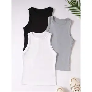 Women's Solid Tank Top, Casual Sleeveless Top for Summer, Ladies Clothes for Daily Wear(Sheets)