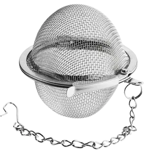 2" Stainless Steel Tea Ball Infuser with Chain 2" Stainless Steel Tea Ball Infuser with Chain