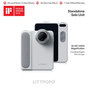 MicroCam X1 Mini Microscope Camera 400X -See Hair, Skin & Food in 4K I Fun DigitalMicroscope for Kids & Adults