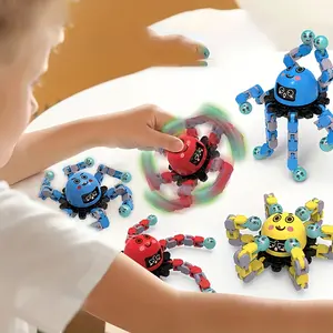 Mechanical fidget spinner with strange face robot gyro toy