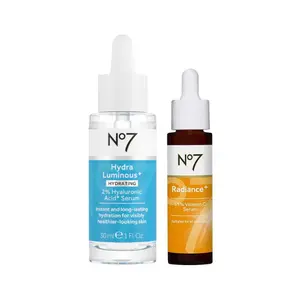 No7 Fall Glow Bundle: HydraLuminous+ Serum & Radiance Serum Skincare Comfort