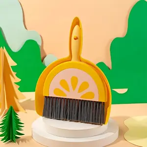 Mini Broom and Dustpan Set, Desktop Cleaning Brush, Small Sweep for Home Desk Pet Kids, Home Care Supplies