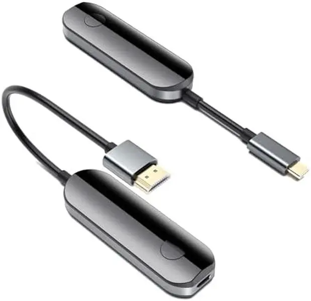 iShare Pro Wireless HDMI Transmitter & Receiver 165FT Range 4K Streaming Dual-Band 2.4G/5G USB-C & HDMI for Laptop PS5 iPhone 15 16 17