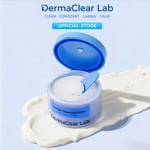 【DermaClear Lab】Gentle Cleansing Balm | Gentle Makeup Remover with Magnetic Spoon | Centella & Houttuynia | Sensitive Skin, Natural Formula | Deep Cleansing & Fast Emulsifying | 100g / 3.53 fl.oz Soothing