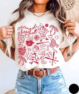 Cincinnati Baseball Shirtcincinnati Baseball Game Day Teecincinnati Baseball Fan Giftgirly Cincinnati Baseball Shirt