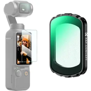 K&F CONCEPT Magnetic Black 1/8 Diffusion Filter for DJI Osmo Pocket 3 Create Combo, Multi-Coated Camera Accessory for Cinematic Misty Dreamy Video Vlog Photography, Accessories