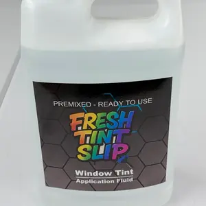 Fresh tint slip solution for window tint installation application fluid 1 Gallon