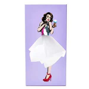 New Creative Anime Girl Tissue Box, Fashion Decorative Display Stand & Tissue Storage Dual Use, Home Bathroom Living Room Office Christmas Decoration