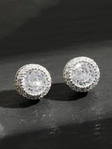 Elegant Rhinestone Decorated Stud Earrings, Earrings Studs, Copper Earrings, Fashionable Jewelry for Women & Men for Party, Daily Clothing Decor, Trendy All-match & Exquisite Jewelry for Birthday Gift