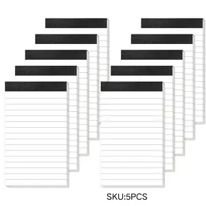 5 packs of small notebooks, 3x5 wired notebooks, mini notebooks, 3x5 paper notebooks, 30 sheets of paper each, 80Gsm