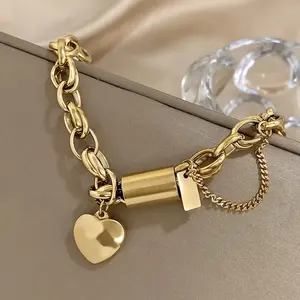 1 Piece Alloy Bracelet, Men and Women Couple retro Daily Street Party All-Match Bangle