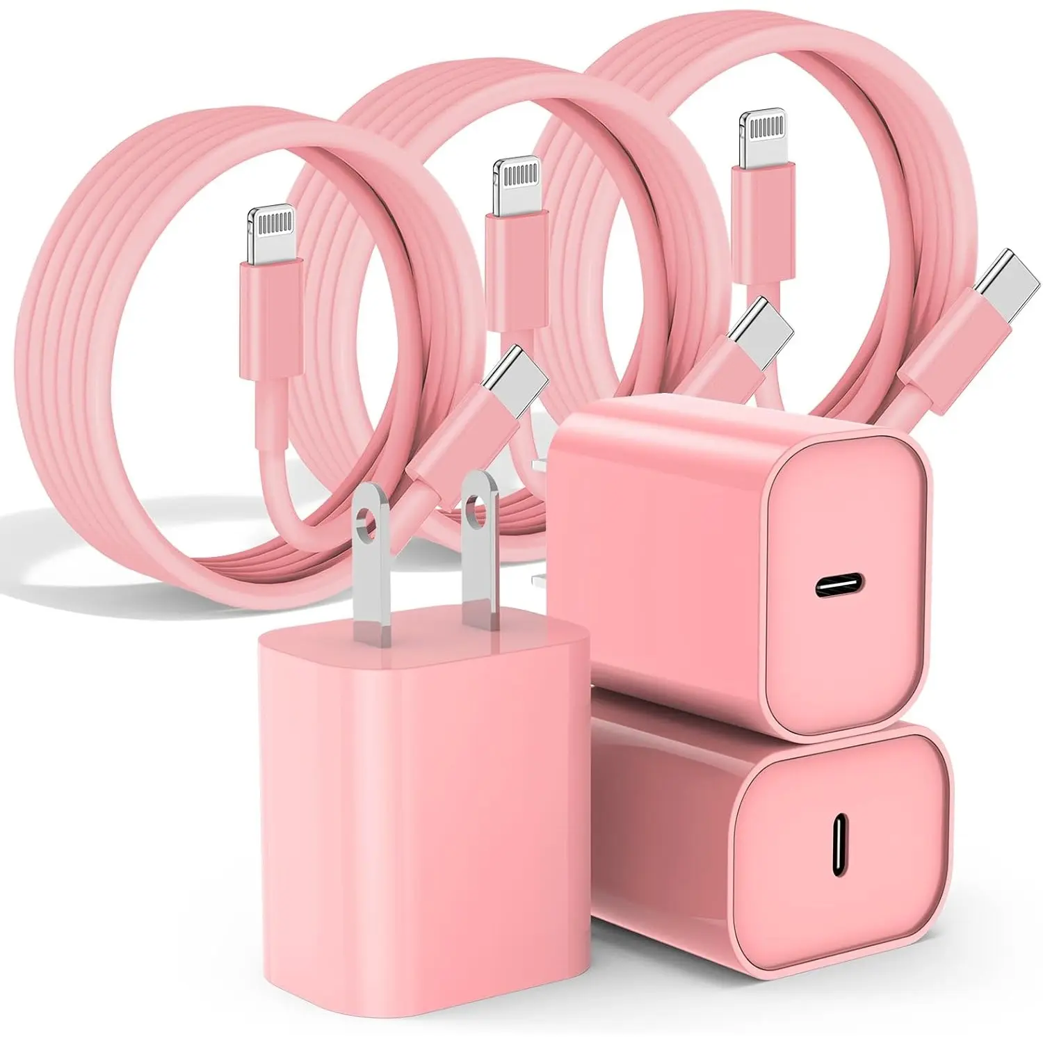 20W USB C Fast Charger Block with 6FT Lightning Cable for iPhone 14/13/12/11 Pro Max/Xs/X, Fast Charging Power Adapter for Apple Devices