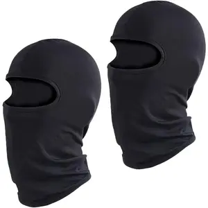 2 Black 's Balaclavas, Wind & Dust , Universal Ski Caps for Boys & Girls, Cycling Scarves (8-12 )