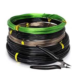 5 Rolls 164 Feet Bonsai Wire Kit Anodized Aluminum Training Wire 1mm/1.5mm/2.0mm for Indoor Bonsai Trees