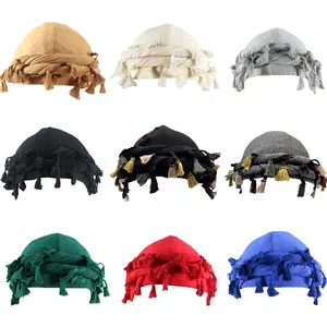 1pack/2pack Adjustable Satin Lined Halo Turban for Men & Women - Chic Twisted Tassel Head Wraps, Sleep Caps, Beanies & Durags - Cozy Versatile Headwear