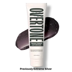 OVERTONE Twilight Titanium Color Depositing Daily Restoring Revive Conditioner, Hydrating Haircare Product with Coconut