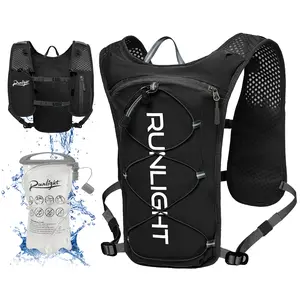 Running Hydration Vest Backpack with 1.5L Leak-Proof Water Bladder, Lightweight Breathable Hydration Pack for Marathon, Trail Running, Cycling, Unisex Men Women Best Gift