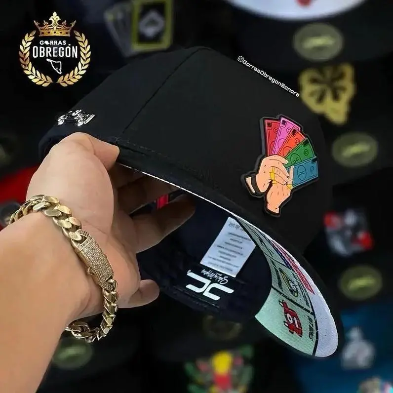 Black Magic Hat - Trendy Black Money Hand Snapback Hat - Stylish Streetwear Cap for Men and Women - Fitted Hat with Baseball Cap Design