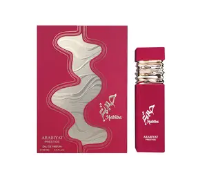 Arabiyat Prestige Habiba Women's Eau de Parfum (EDP) - 3.4 fl oz (3 to 3.9 fl oz Range) Single Item, Flambouyant-Elegant Radiant Scent with Crisp Fruit and Caramel Heart Notes