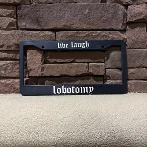 1PCS/2PCS Live Laugh Lobotomy License Frame