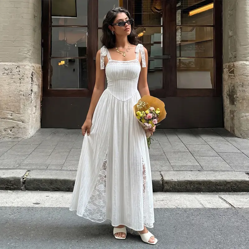 Corset midi dress floral - TikTok Shop
