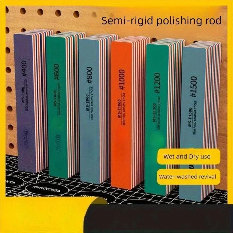 Sanding rod, both dry and wet, model polishing rod, model assembly tool, Hardware, suitable for DIY enthusiasts, craft enthusiasts, micro work, fine precision machining, lightweight tools, abrasives, abrasive rods, sanding kits