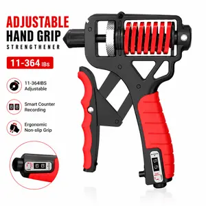 Hand Grip Strengthener with Digital Counter, Adjustable Resistance 11-364 lbs Grip Trainer for Forearm & Wrist Strength Training, Heavy Duty Workout Equipment for Athletes and Home Gym