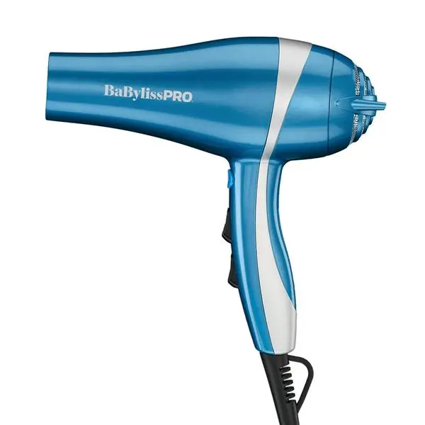 BaBylissPRO Nano Titanium 2000-Watt Blow Dryer with Concentrator Nozzle, Professional Grade Ionic Corded Styling Tool for Hair