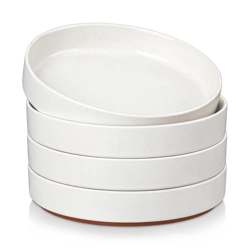 Aazon.co: DEDACO Black And Red Heart 6.5 Inch Stoneware Appetizer - View #2