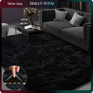 MUGORN Bedroom and Living Room Plush Carpet, Upgraded Non-Slip, Thick and Durable, Soft Plush, Comfortable Furry Indoor Carpet, Suitable for Baby Rooms, Children's Girl and Boy Rooms, Dormitory Home Decor Aesthetics