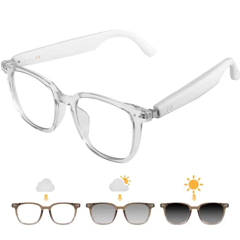 Qrd Smart Wireless Bluetooth-compatible Glasses, Fashionable Open-Air Audio Design, Touch Control Music Call Multi-Function Eyewear, Wearable Smart Glasses, Multifunctional Smart Glasses, Wearable Tech Glasses
