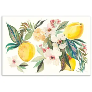 Courtside Market Citrus Summer I v2 18x26 Canvas Wall Art