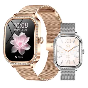Smart Watch Women's Waterproof Bluetooth Call Sports Fitness Heart Rate Monitor Smart Watch Digital Women's Smart Watch