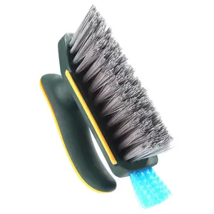 Multi-Purpose Household Crevice Brush Bathroom Floor Grout Scraper All-in-One Scraper and Brush Bathroom Corner Crevice Cleaner Toilet Cleaning Brush