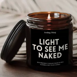 Light To See Me Naked Candle Gift, Gift For Him, Gift for Boyfriend, Husband Gift, Funny Gift for Him, Valentines Day Gifts, Holiday Candle, Valentines Gifts For Him, Adult Humor, Funny Gifts, Couple BJ Candle, Gift For Him