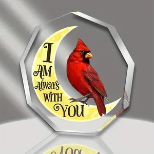 Cardinal Christmas Ornaments - Memorial Gifts - Cardinal Ornament, Cardinal Ornaments Memorial - Sympathy Memorial Ornaments for Loss of Loved One - Memorial Christmas Ornament - Acrylic Ornament