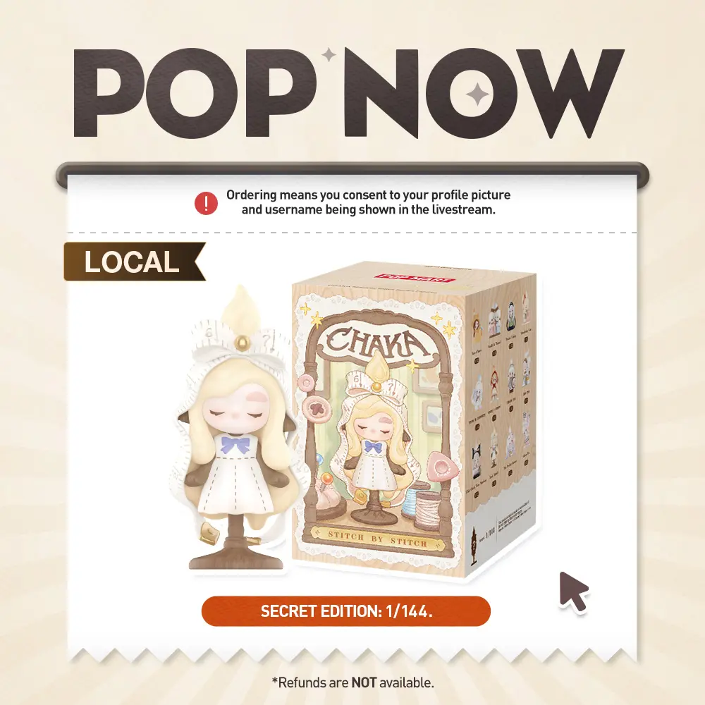 [POP NOW] POP MART CHAKA Stitch by Stitch Series Figures Blind Box