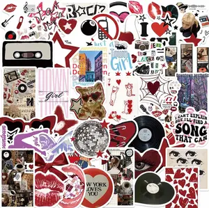 [New deal] - 50Pcs Aesthetic Downtown Girls Stickers Pack Cool Trendy Y2K Stickers for Water Bottle Funny Waterproof Sticker for Teens Adults Vinyl Sticker for Laptop Skateboard Party Supplies(Downtown)