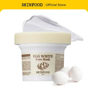 [SKINFOOD Official] Egg White Pore Mask Wash Off | Pore Purifying and Tightening Clay Mask with Egg Albumin Extract, Smooth & Hydrate Skin, Korean Skin Care, 4.23 oz. (120g)