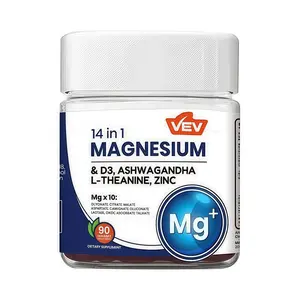New Shop Deal 14-in-1 Magnesium Complex Gummies with Glycinate, Vitamin D3, Ashwagandha, L-theanine & Zinc - Relaxation & Daily Wellness Support, 90 Count, Vegan, Sugar Free 3xx